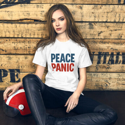 Peace Over Panic Inspirational T-Shirt - Motivational Mental Health Awareness Tee - Image 6