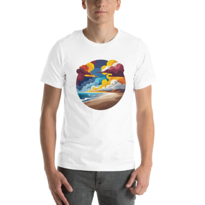 Coastal Abstract Ocean Wave Beach T-Shirt - Image 13