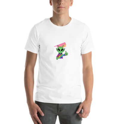 Cosmic Approval | Cute Alien Thumbs-up T-shirt - Image 6
