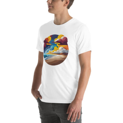 Coastal Abstract Ocean Wave Beach T-Shirt - Image 14