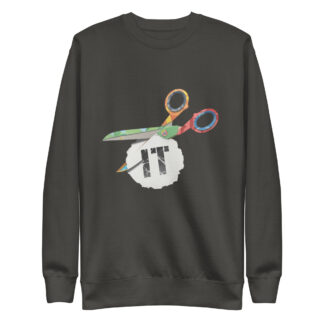CUT IT OUT Sweatshirt | Funny Scissor Pun Sweatshirt Design