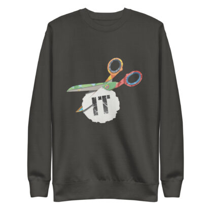 CUT IT OUT Sweatshirt | Funny Scissor Pun Sweatshirt Design