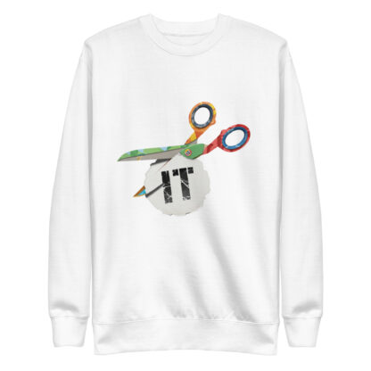 CUT IT OUT Sweatshirt | Funny Scissor Pun Sweatshirt Design - Image 2