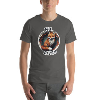 No Given" Fox T-Shirt | Grunge Papercraft Graphic Tee for a Witty Attitude