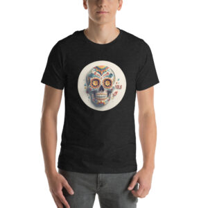 Grunge Papercraft Calavera Shirt | "YOLO" Day of the Dead Graphic Tee