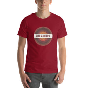 Root Chakra T-Shirt | Muladhara Grounding Tee in Papercraft Grunge Style
