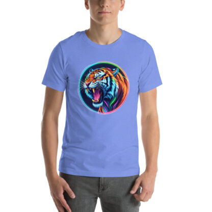 Roaring Neon Tiger Shirt | Artistic Animal Lover Gift Tee - Image 6