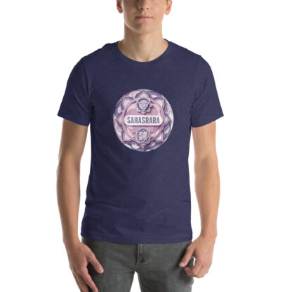 Sahasrara Crown Chakra T-Shirt | Spiritual Papercraft Grunge Tee for Yoga Meditation - Image 3