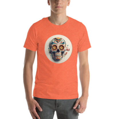 Grunge Papercraft Calavera Shirt | "YOLO" Day of the Dead Graphic Tee - Image 6