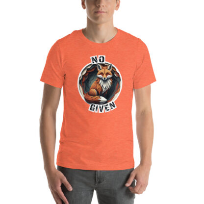 No Given" Fox T-Shirt | Grunge Papercraft Graphic Tee for a Witty Attitude - Image 5