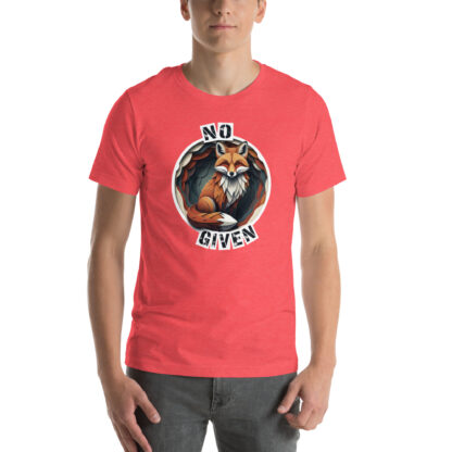 No Given" Fox T-Shirt | Grunge Papercraft Graphic Tee for a Witty Attitude - Image 4