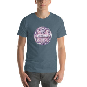Sahasrara Crown Chakra T-Shirt | Spiritual Papercraft Grunge Tee for Yoga Meditation