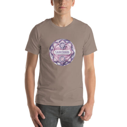 Sahasrara Crown Chakra T-Shirt | Spiritual Papercraft Grunge Tee for Yoga Meditation - Image 4