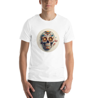 Grunge Papercraft Calavera Shirt | "YOLO" Day of the Dead Graphic Tee - Image 8