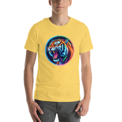 Roaring Neon Tiger Shirt | Artistic Animal Lover Gift Tee - Image 7