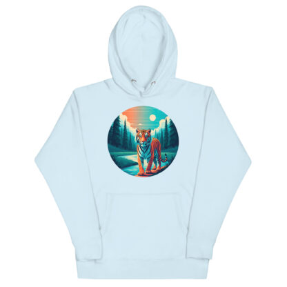 Majestic Geometric Tiger Hoodie: Polygonal Art Deco Wildcat - Image 6