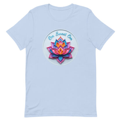 "Om Sweet Om" T-Shirt | Colorful Papercraft Lotus Design - Image 7