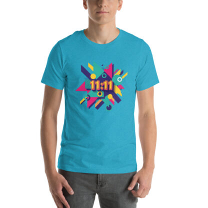 11:11 Angel Number T-Shirt: Retro Geometric Design & Spiritual Tee - Image 4