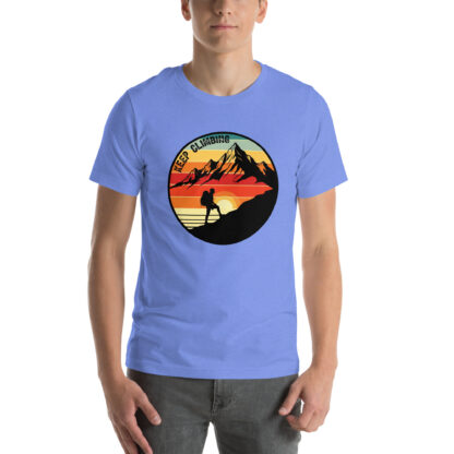 Retro Sunset Hiking T-Shirt | Vintage Keep Climbing Mountain Adventure Tee - Image 5