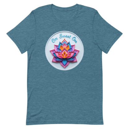 "Om Sweet Om" T-Shirt | Colorful Papercraft Lotus Design