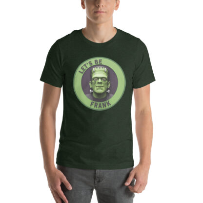"Let's Be Frank" T-Shirt: Funny Frankenstein Monster & Papercraft Pun - Image 3