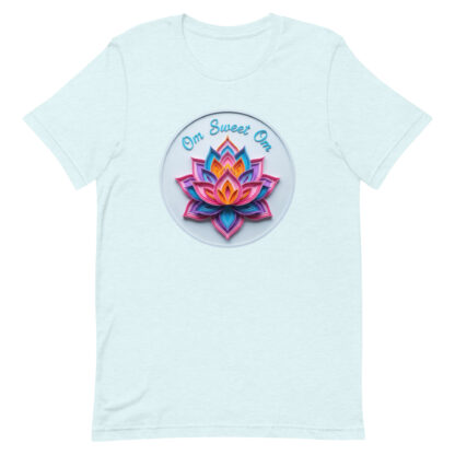 "Om Sweet Om" T-Shirt | Colorful Papercraft Lotus Design - Image 8