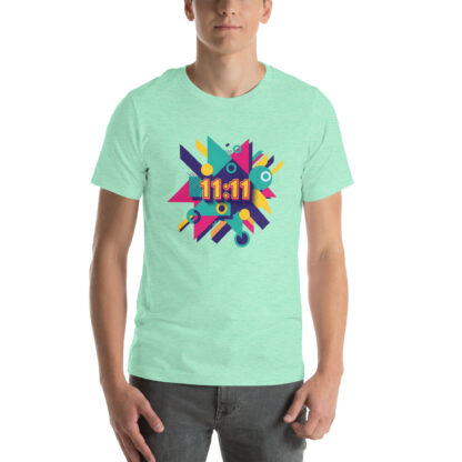 11:11 Angel Number T-Shirt: Retro Geometric Design & Spiritual Tee - Image 6