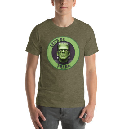 "Let's Be Frank" T-Shirt: Funny Frankenstein Monster & Papercraft Pun - Image 6
