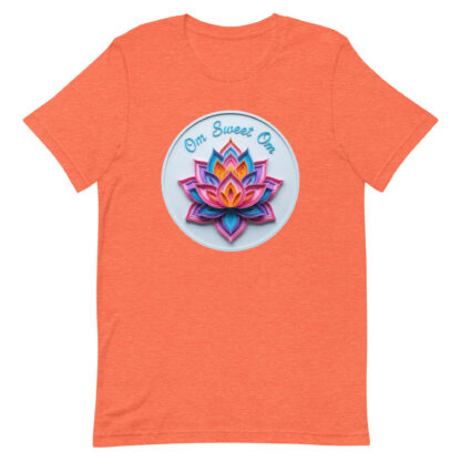 "Om Sweet Om" T-Shirt | Colorful Papercraft Lotus Design - Image 4