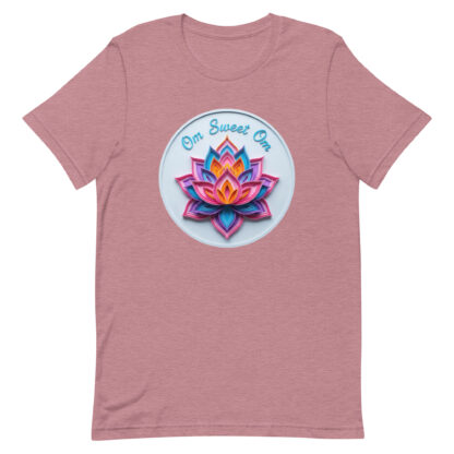 "Om Sweet Om" T-Shirt | Colorful Papercraft Lotus Design - Image 6