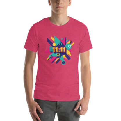 11:11 Angel Number T-Shirt: Retro Geometric Design & Spiritual Tee - Image 3