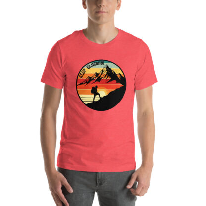 Retro Sunset Hiking T-Shirt | Vintage Keep Climbing Mountain Adventure Tee - Image 4