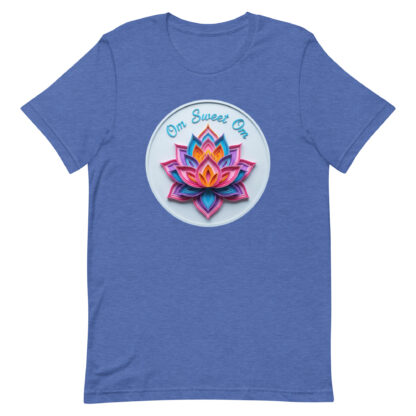 "Om Sweet Om" T-Shirt | Colorful Papercraft Lotus Design - Image 3