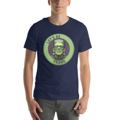 "Let's Be Frank" T-Shirt: Funny Frankenstein Monster & Papercraft Pun - Image 2