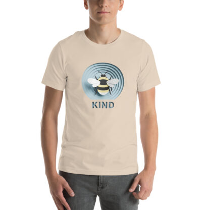 Papercraft Bee Kind T-Shirt: Inspiring Quote Apparel - Image 2