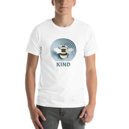 Papercraft Bee Kind T-Shirt: Inspiring Quote Apparel - Image 5