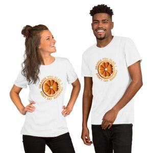 Papercraft "Orange you glad I didn't say Banana" T-Shirt: Funny Fruit Pun Design