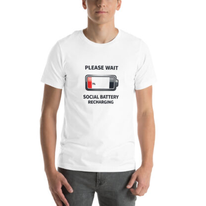 Social Battery 1% T-shirt - Image 5
