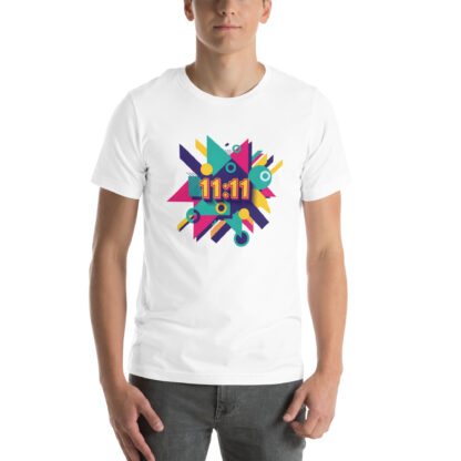 11:11 Angel Number T-Shirt: Retro Geometric Design & Spiritual Tee - Image 7