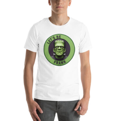 "Let's Be Frank" T-Shirt: Funny Frankenstein Monster & Papercraft Pun - Image 8