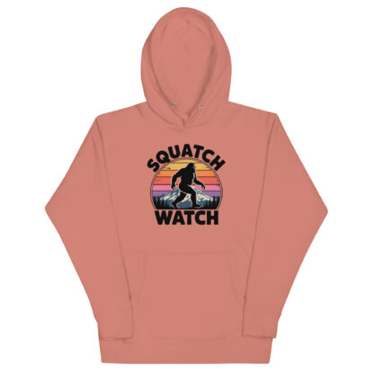 Retro Sasquatch Hoodie - "Squatch Watch" Mt. Rainier Graphic Sweatshirt - Image 4