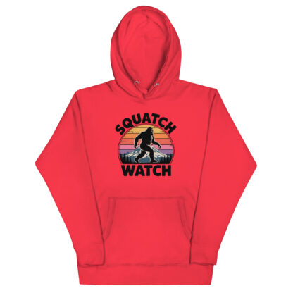 Retro Sasquatch Hoodie - "Squatch Watch" Mt. Rainier Graphic Sweatshirt - Image 3