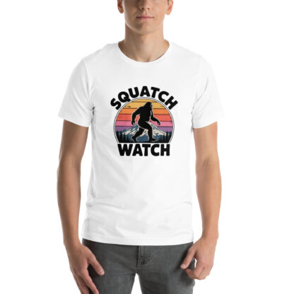 Bigfoot "Squatch Watch" T-Shirt | PNW Mountain & Sunset Design - Image 5